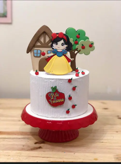 Topo de Bolo Branca de Neve 01 - Somente Studio