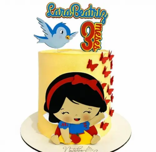 Topo de Bolo Branca de Neve 02 - Somente Studio
