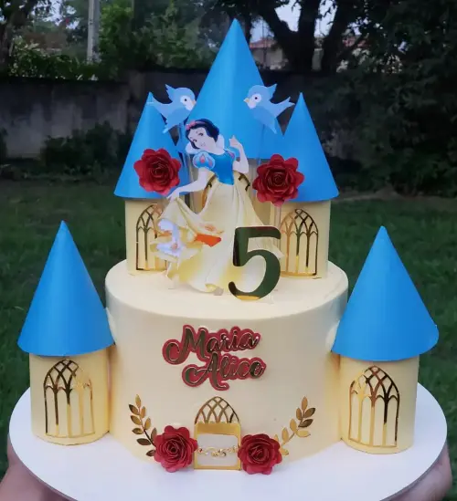 Topo de Bolo Branca de Neve 12 - Somente Studio