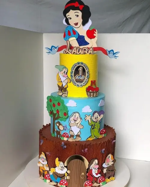 Topo de Bolo Branca de Neve 21 - Somente Studio