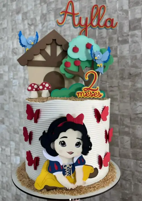 Topo de Bolo Branca de Neve 23 - Somente Studio