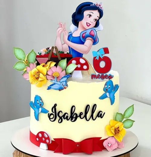 Topo de Bolo Branca de Neve 28 - Somente Studio