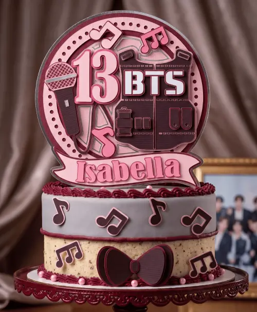 Topo de Bolo BTS 01 Somente Studio