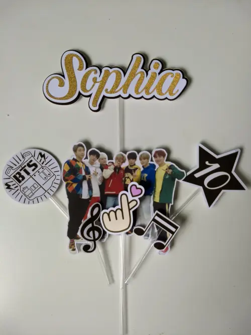 Topo de Bolo BTS 02 Somente Studio