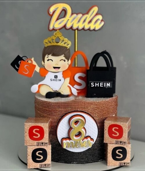 Topo de Bolo Compras Shein 04 Studio/PDF/PNG