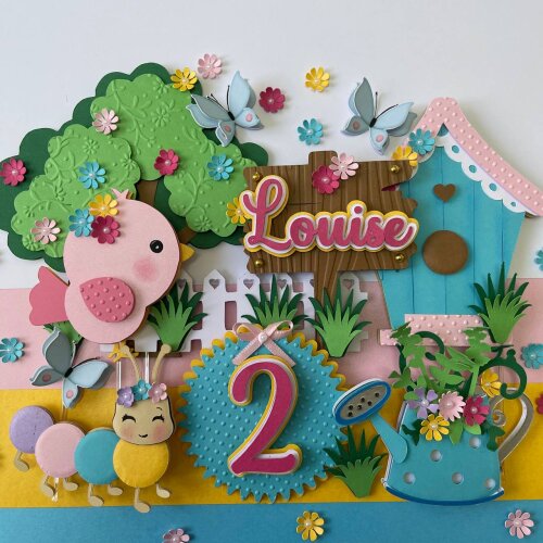 Topo de Bolo Jardim Encantado 31 Somente Studio