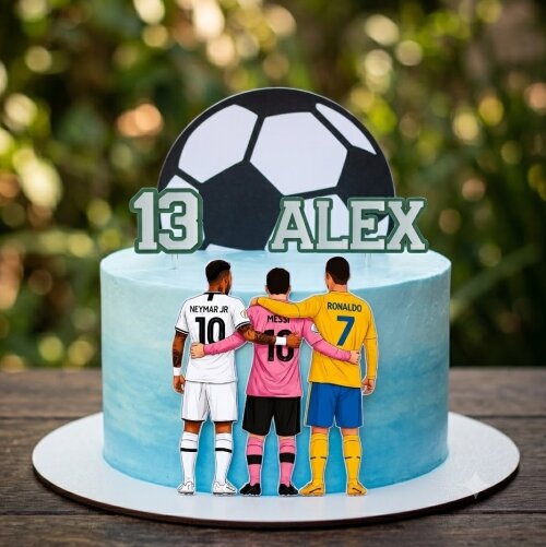 Topo de Bolo Futebol - Craques Studio/PDF/PNG
