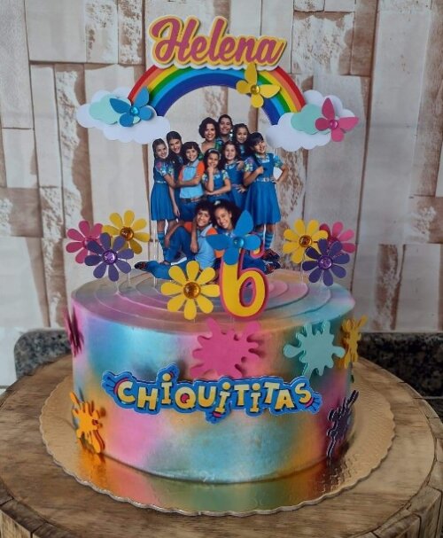 Topo de Bolo Chiquititas 01 Somente Studio