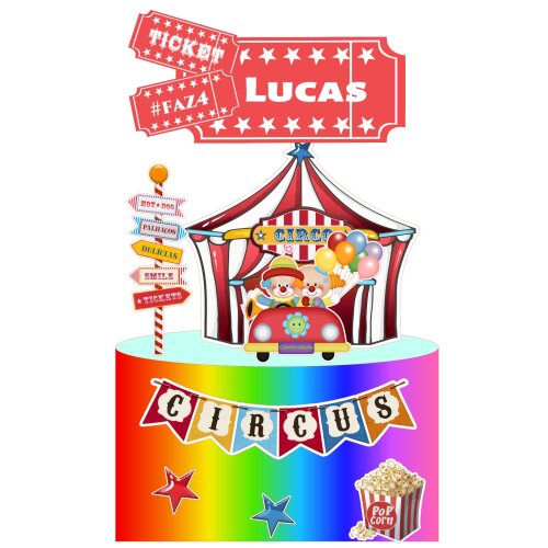 Topo de Bolo Circo 02 Studio/PDF