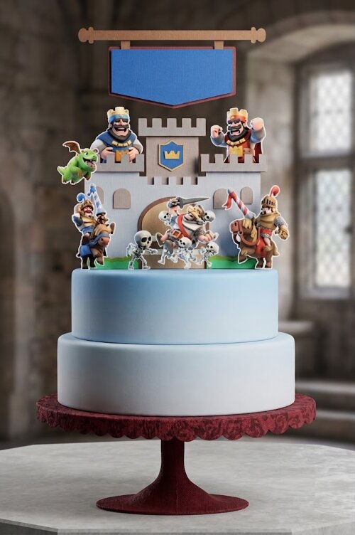 Topo de Bolo Clash Royale 02 Somente Studio