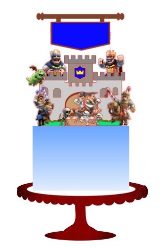 Topo de Bolo Clash Royale 02 Somente Studio