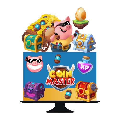 Topo de Bolo Coin Master 01 Somente Studio