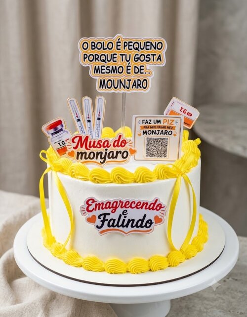 Topo de Bolo Caneta Emagrecedora 01 Studio/PDF/PNG