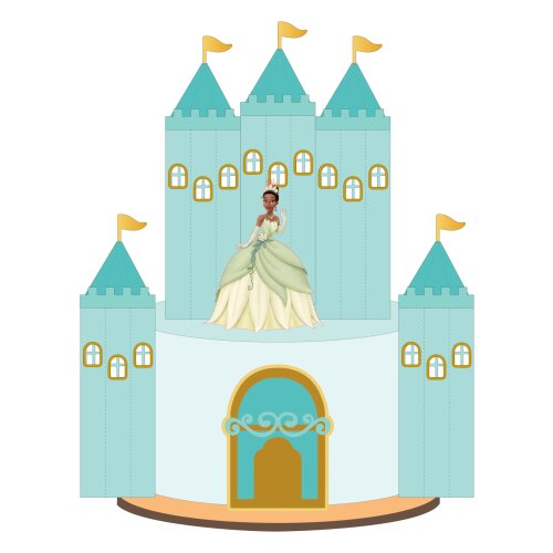 Topo de Bolo A Princesa e o Sapo 05 Somente Studio