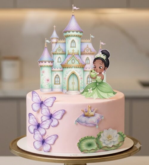 Topo de Bolo A Princesa e o Sapo 06 Somente Studio