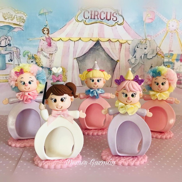 Porta Bombom/guardanapo do Circo Rosa