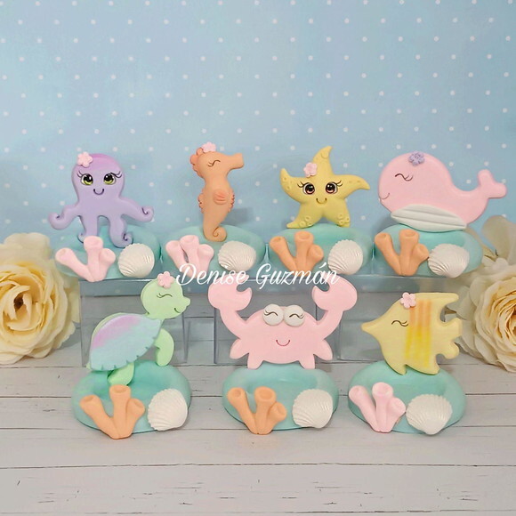 Porta Doce Fundo do Mar em Biscuit