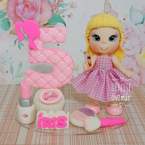 Topo de Bolo Barbie