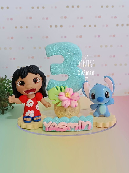 Topo de Bolo Lilo e Stitch