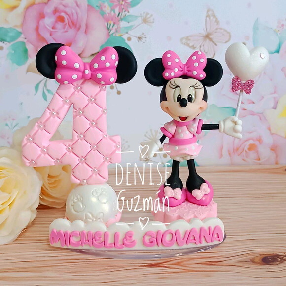 Topo de Bolo Minnie