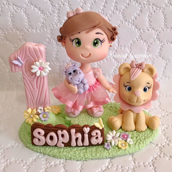Topo de Bolo Safari