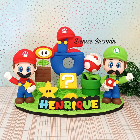 Topo de Bolo Super Mario