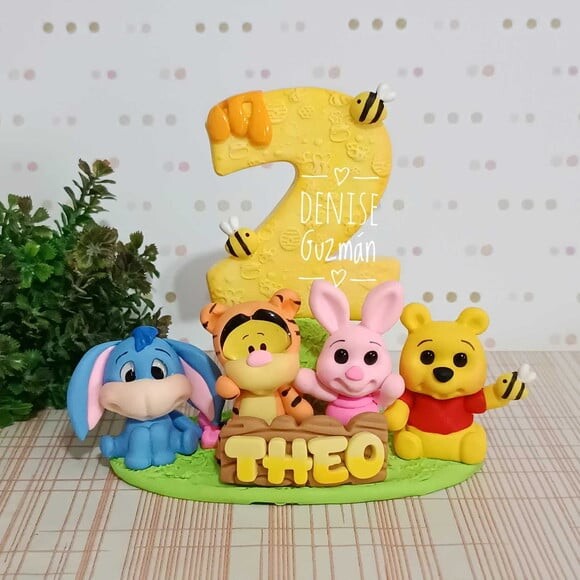 Topo de Bolo Ursinho Pooh