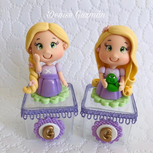 Caixinha Rapunzel em Biscuit