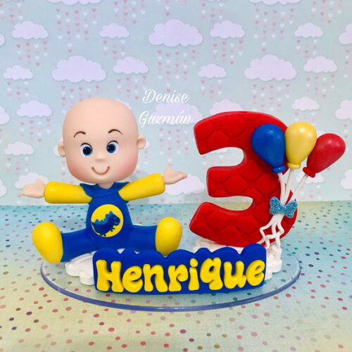 Topo de Bolo Cléo e Cuquin