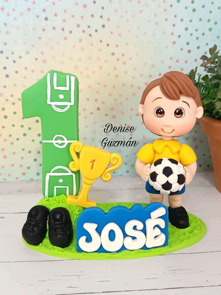 Topo de Bolo Futebol em Biscuit