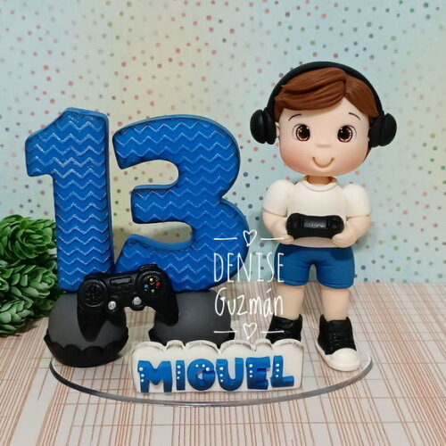 Topo de Bolo Gamer