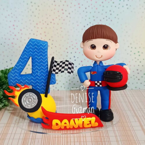 Topo de Bolo Hotwheels