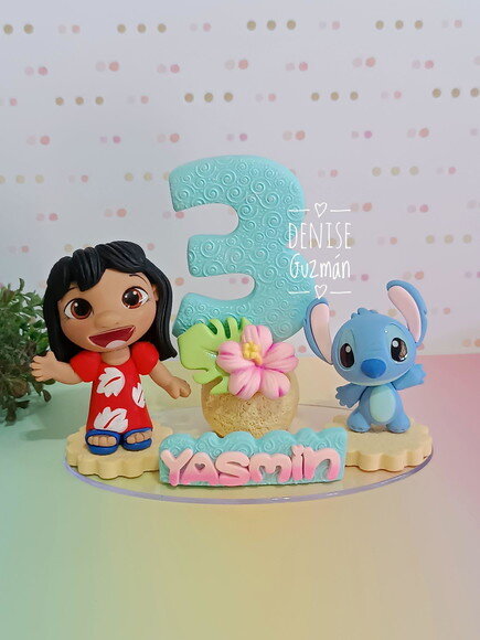 Topo de Bolo Lilo e Stitch