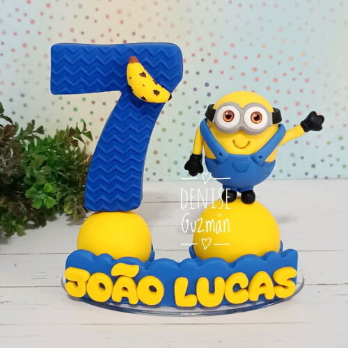 Topo de Bolo Minions