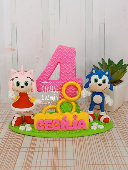 Topo de Bolo Sonic
