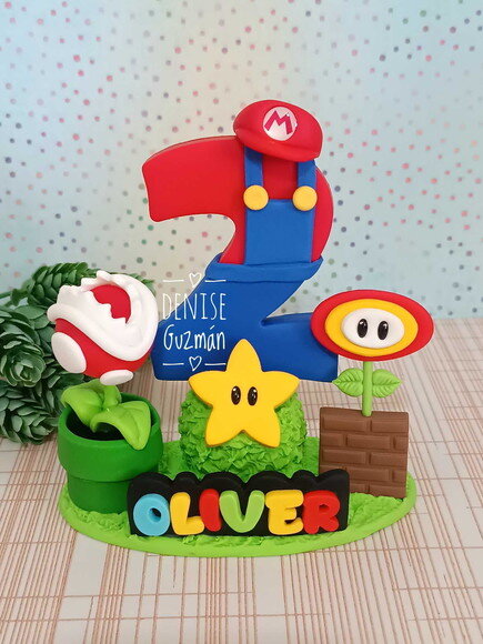 Topo de Bolo Super Mario