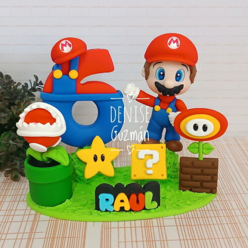 Topo de Bolo Super Mario