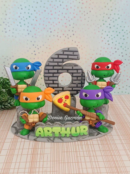 Topo de Bolo Tartaruga Ninja