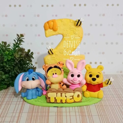 Topo de Bolo Ursinho Pooh