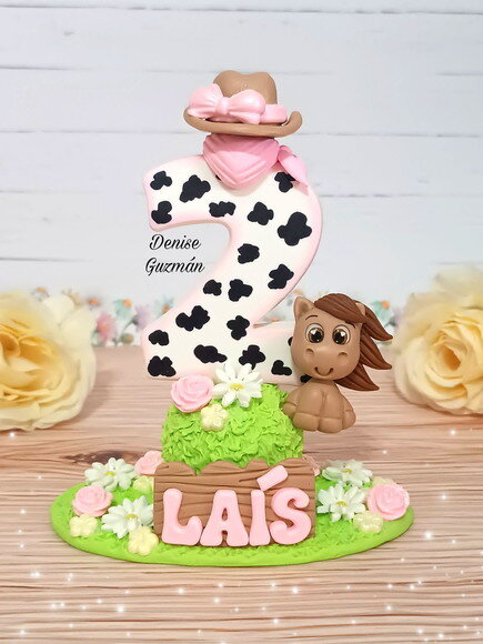 Vela Fazendinha em Biscuit
