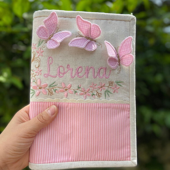 Capa Caderneta de Vacinas Borboletas