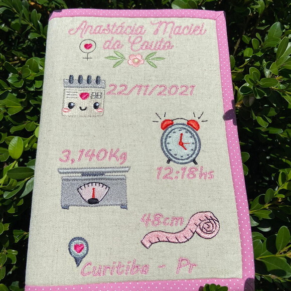Capa Caderneta de Vacinas Dados nascimento