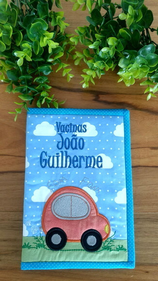 Capa para caderneta de vacinação carro
