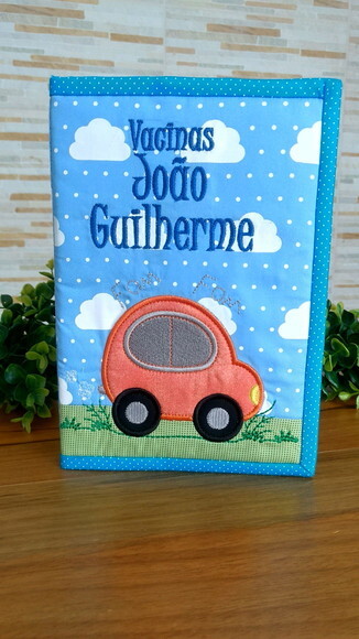 Capa para caderneta de vacinação carro