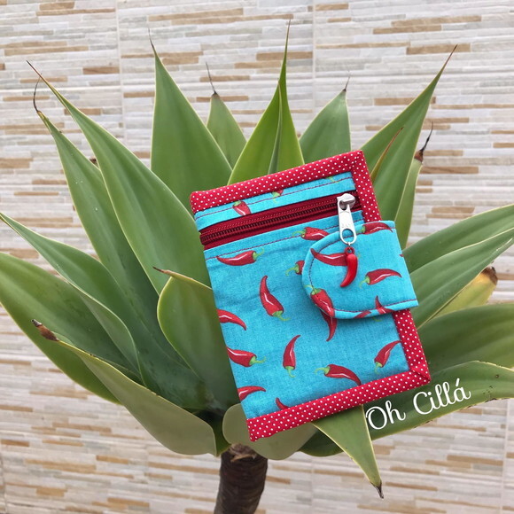 Carteira de tecido Pimenta