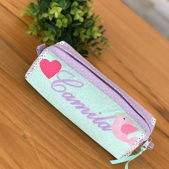 Estojo Escolar CAMILA PRONTA ENTREGA