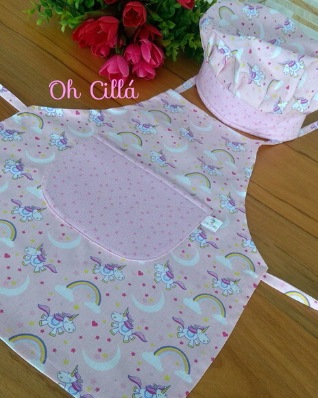 Kit Mini Chef Infantil Unicórnio