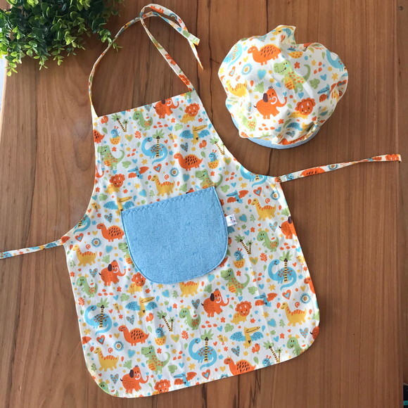 Kit Mini Chefe Infantil Dinossauro