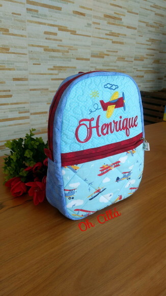 Mochila infantil Avião