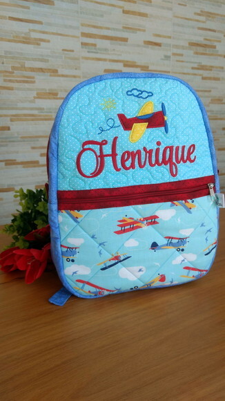 Mochila infantil Avião